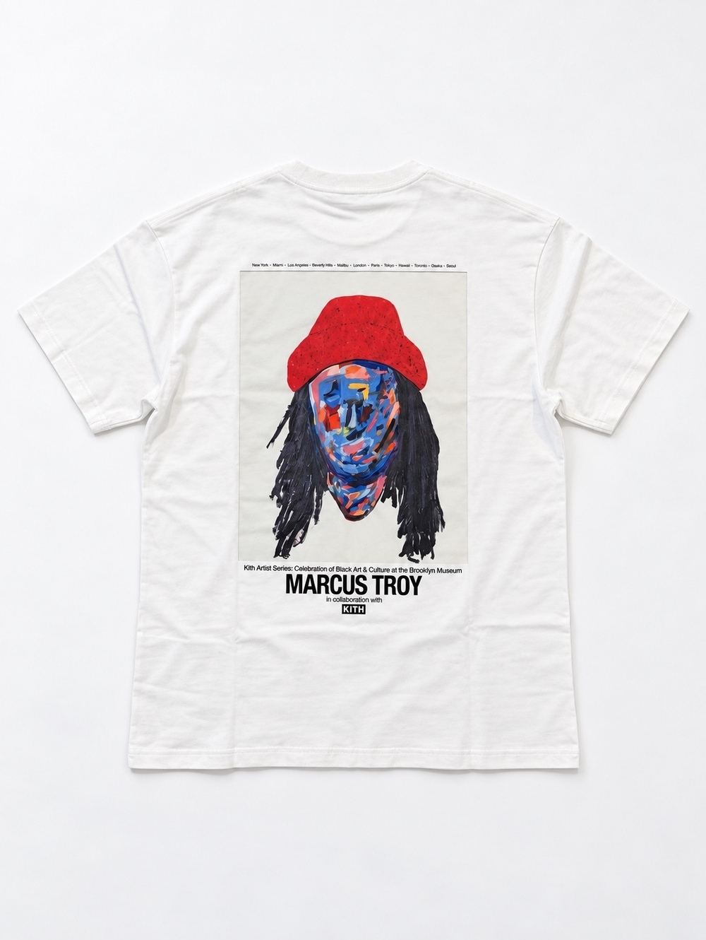 Kith for Marcus Troy Gallery Tee in White, size Small NWT